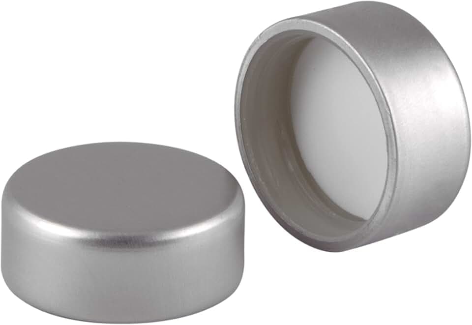 Tappo a Vite GPI33 Deluxe, Compatibile con Bottiglie e Bevande, Riutilizzabile, Colore Argento, Set da 10 pz, Moplen Rivestito in Alluminio