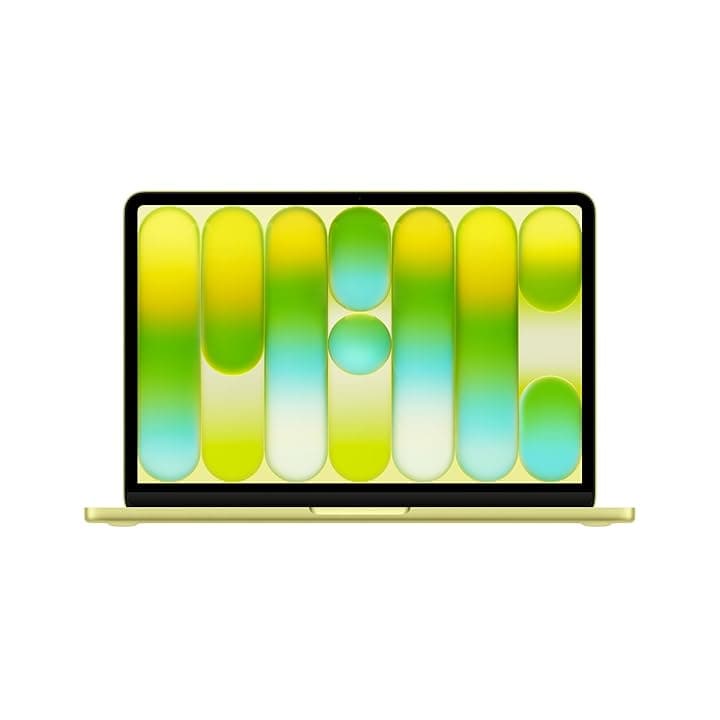 Apple MacBook Neo 13'' con chip A18 Pro: progettato per l’AI e Apple Intelligence, display Liquid Retina, 256GB di archiviazione SSD, videocamera FaceTime HD a 1080p – Giallo agrume