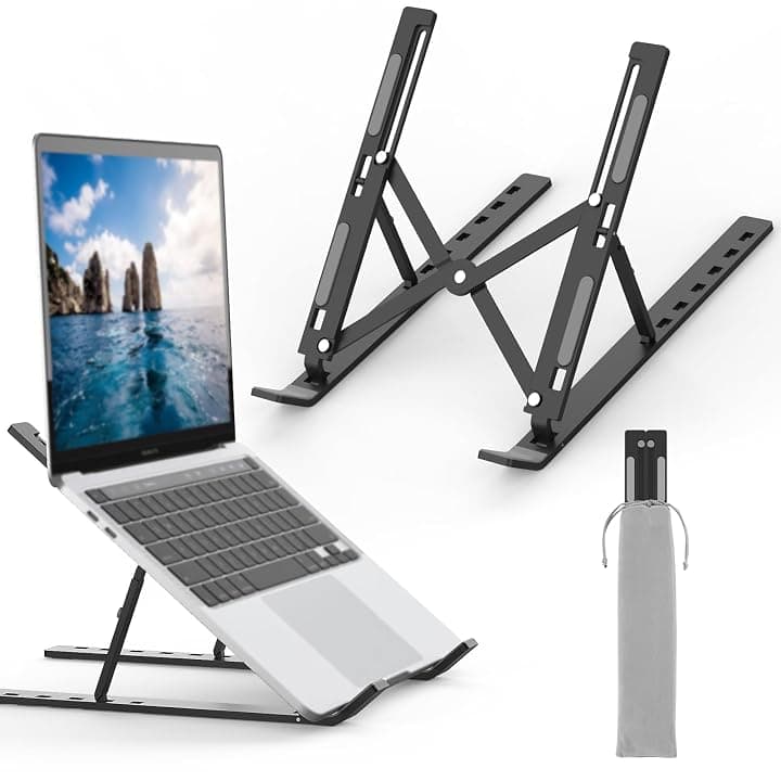 GRIFEMA Supporto PC Portatile e Laptop Regolabile, Rialzo Pieghevole