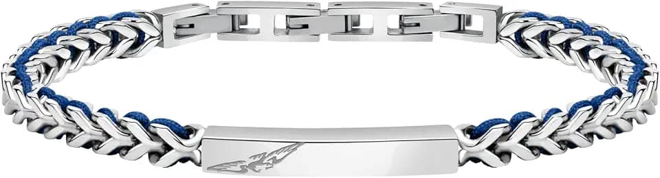 Sector No Limits Bracciale PULSEIRA, Bandy, Nylon AZ Chiaro, 22 cm SZV73 Marca, Única, Metalli non preziosi, Nessuna pietra preziosa