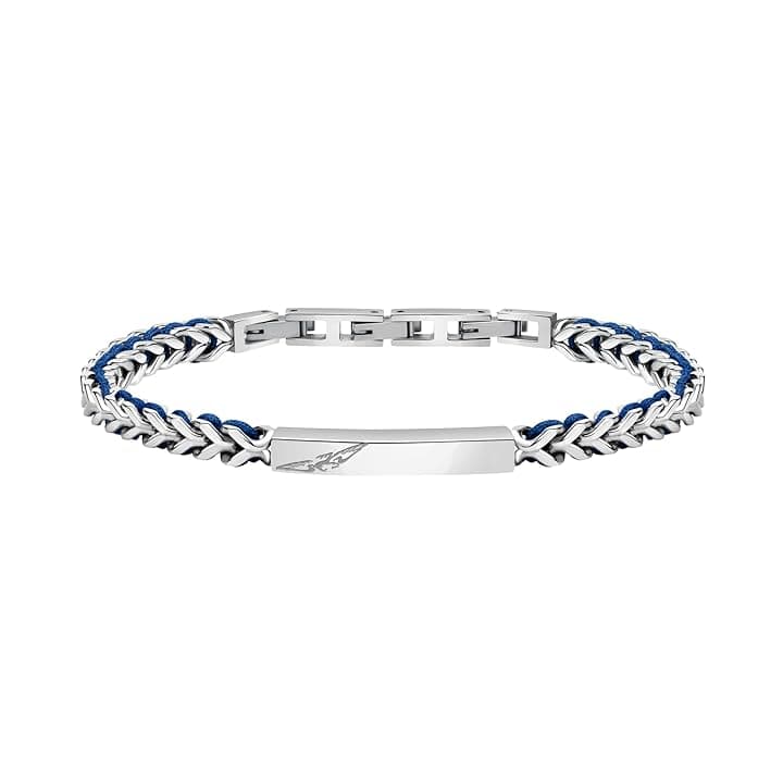 Sector No Limits Bracciale PULSEIRA, Bandy, Nylon AZ Chiaro, 22 cm SZV73 Marca, Única, Metalli non preziosi, Nessuna pietra preziosa