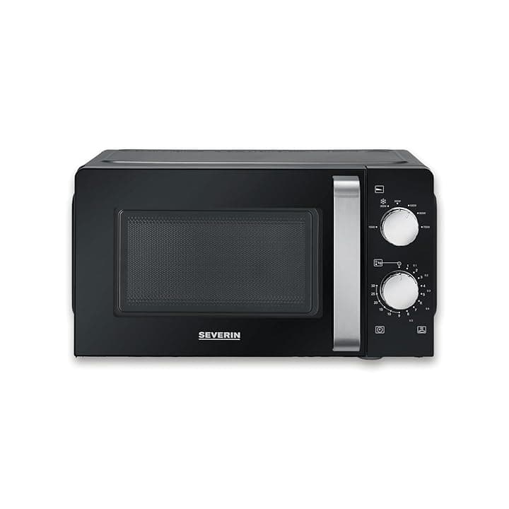 SEVERIN Microonde Solo, forno a microonde per scongelare e riscaldare, forno a microonde con piatto girevole per una distribuzione uniforme del calore, nero, MW 7886