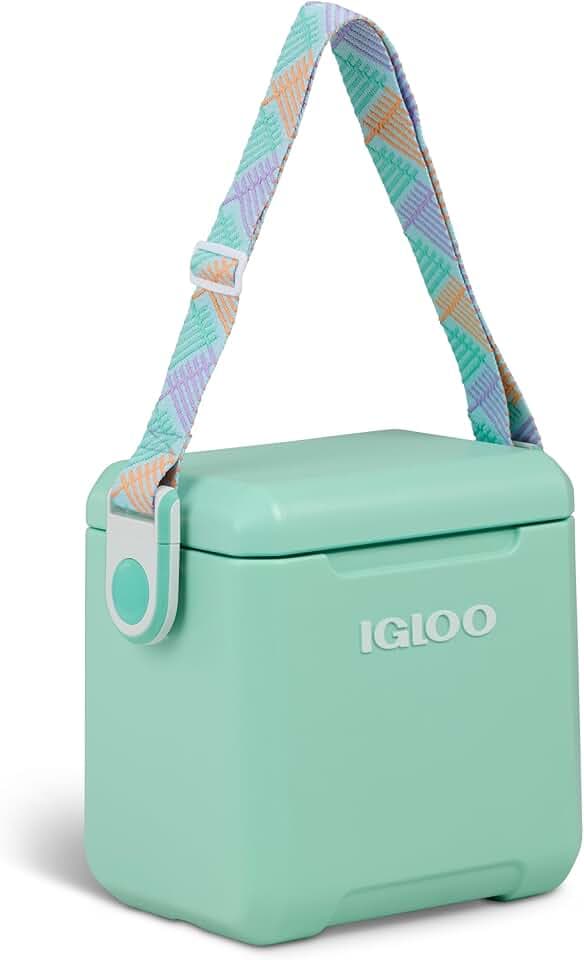 IGLOO Tag‑Along Too Borsa frigo passiva 10 L – Mini‑cooler portatile per campeggio, picnic, spiaggia & tempo libero – Contenitore 10 L con tracolla, resistente & facile da pulire