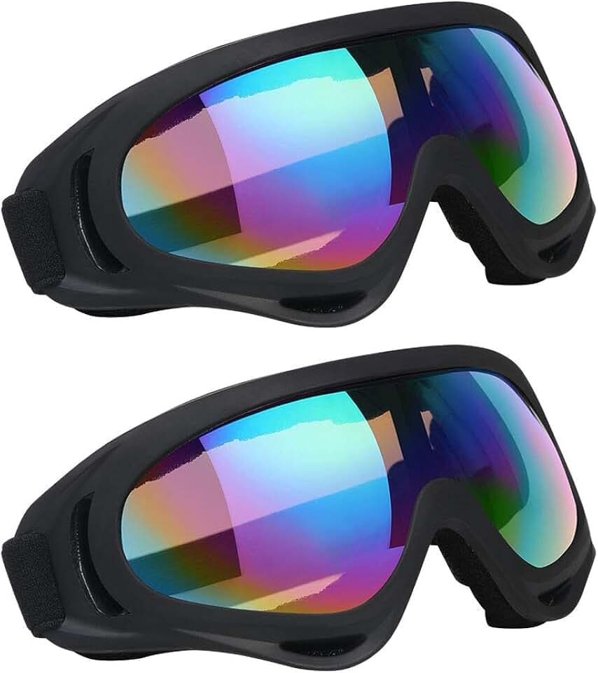 Vicloon Professionale Occhiali da Sci, UV Protection Sunglasses, Antivento Occhiali da Neve, Occhiali da Motocross per Attivit All'Aperto come Sci, per Uomini e Donne