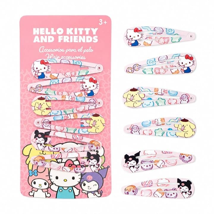 CERDÁ LIFE'S LITTLE MOMENTS CERDA LIFE´S LITTLE MOMENTS Mollette Hello Kitty per Capelli, 6 Pezzi