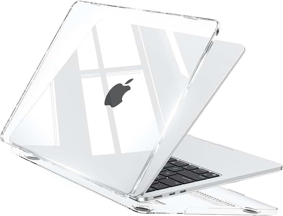 EooCoo Custodia per MacBook Air 13 Pollici M5 M4 M3 M2 Trasparente Global Recycled Standard