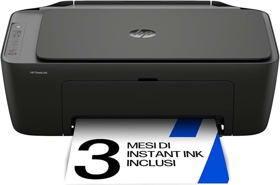 HP DeskJet 2920 89F97B, Stampante Multifunzione a Getto d'Inchiostro A4 a Colori, Fronte e Retro Manuale, 7,5 ppm, Wi-Fi, app, 3 Mesi di Inchiostro Instant Ink Inclusi, Nera