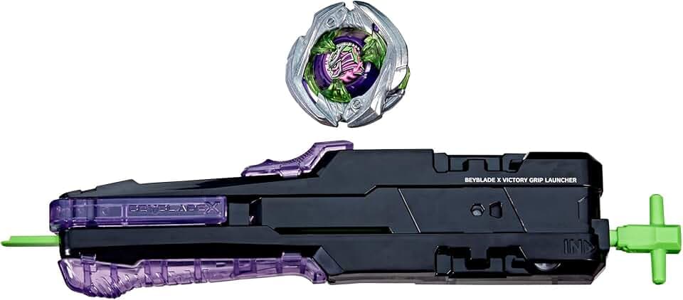 Hasbro Beyblade X, Set con Lanciatore Victory con Rotazione a Destra e Impugnatura