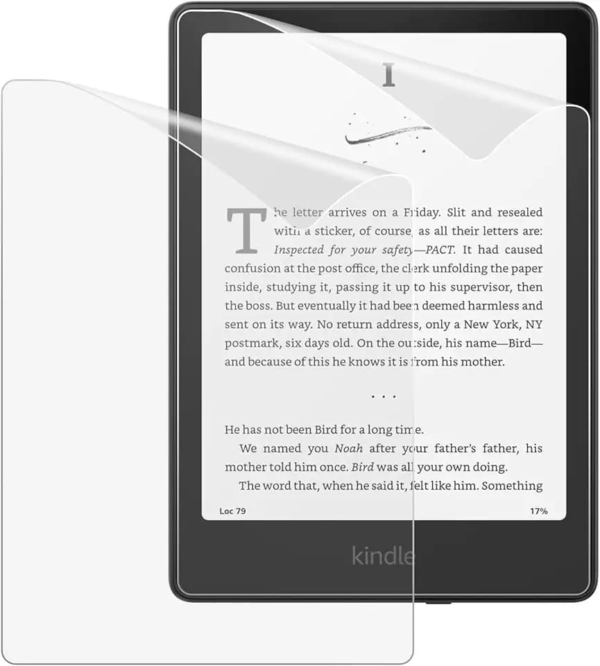 MoKo Confezione da 2 Pellicole Protettive Schermo Opache per Kindle Paperwhite 7 Pollici 12ª Generazione 2024 e Kindle Colorsoft Signature Edition, PET Premium Anti-Riflesso per Boox Go 7, Kobo Libra