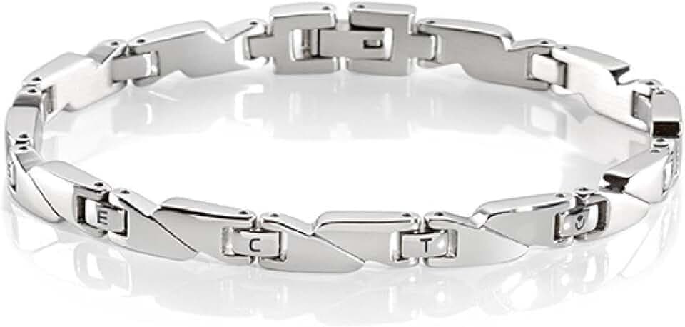 Sector No Limits Sector SLI59 - Bracciale da Uomo, Acciaio Inossidabile, Collezione Basic, Regolabile, Chiusura con Maglie Removibili, Idea Regalo Compleanno