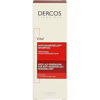 Vichy Dercos, Shampoo Energizzante, Per Tutti i Tipi di Capelli, Azione Anti-Caduta, Capelli Sani e Forti, Arricchito con Aminexil e Niacinamide