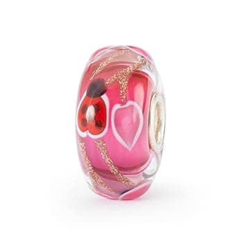 Trollbeads Amore e sicurezza Perla di vetro TGLBE-20368, misura unica, Vetro, Nessuna pietra preziosa