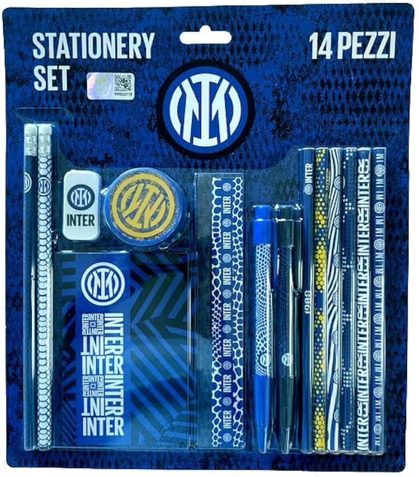 EURO PUBLISHING Inter Set Cancelleria - Prodotto Ufficiale - (Composto da 14 Pezzi)