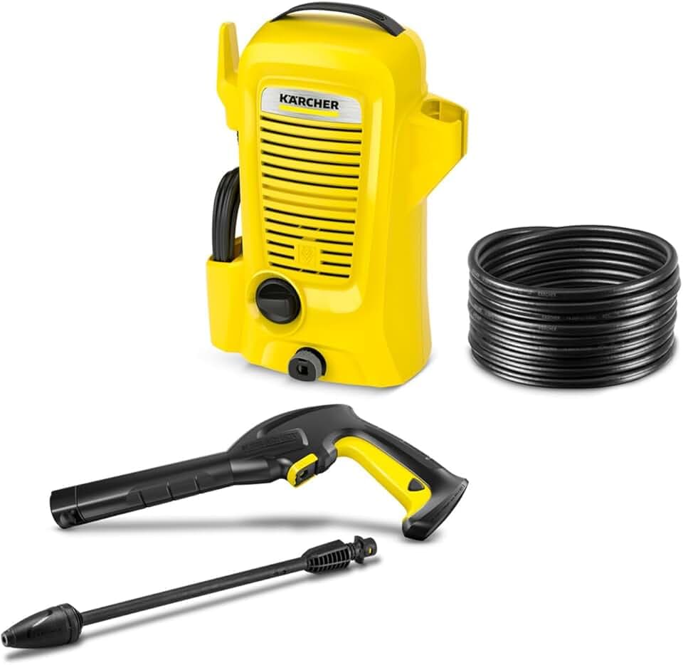 Kärcher Idropulitrice K 2 Universal Edition, Pressione max. 110 bar, Portata 360 l/h, Area di lavoro 20 m²/h, Filtro acqua, Pistola e Tubo Alta Pressione 3m, Ugello rotante