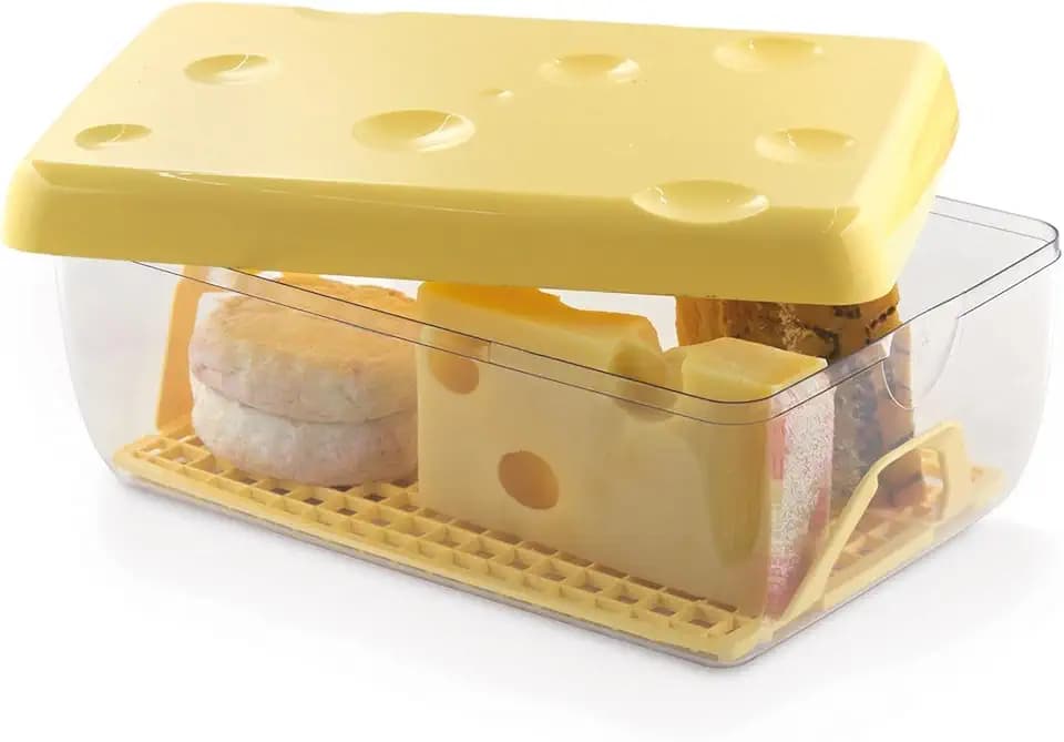 Snips Salva Formaggio 3L - Porta Formaggio da Frigorifero Salva Freschezza, Contenitori per Alimenti Formaggi, Griglia Rimovibile Salvafreschezza, Contenitore Frigo Antimuffa 26x17x10,5 Made in Italy