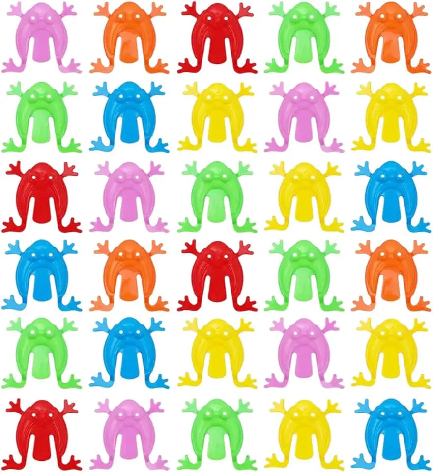 Rana Che Salta Giocattolo Dito, 30 pezzi giocattoli di rana che rimbalza, Rana Giocattoli Per Bambini Novità, mini giocattolo a forma di rana, Che Preme Divertente Che Rimbalza Rana (colori casuali)