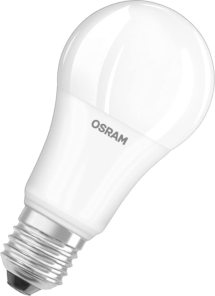 Osram LED Base Classic A Lampada, a Forma di Lampadina con Attacco E27, non dimmerabile, Sostituisce 100 watt, Opaca, Bianco Freddo, 4000 Kelvin, Confezione da 3