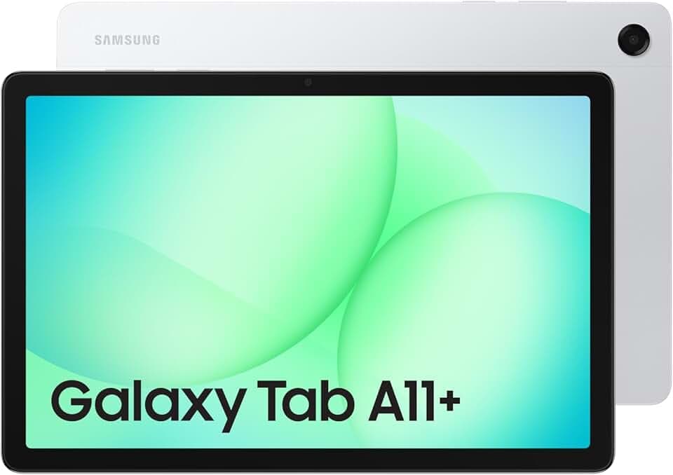 Samsung Galaxy Tab A11+, Tablet Android, 5G, 6GB RAM, 128GB, 11.0" 90Hz Display, Silver [Versione Italiana]