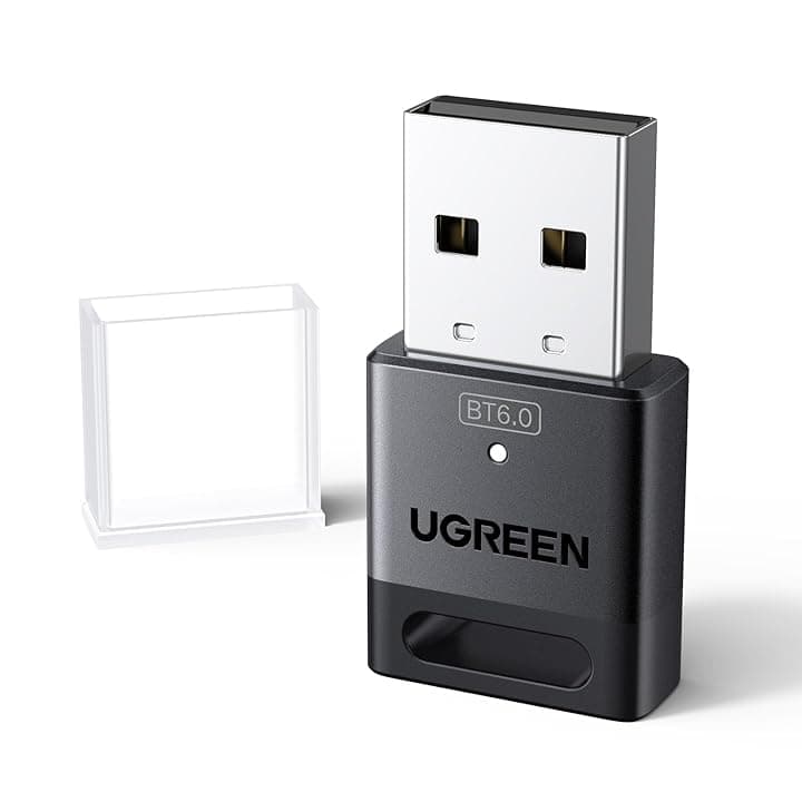 UGREEN BT6.0 Adattatore Bluetooth 6.0 USB Chiavetta Bluetooth per PC Windows 11 10 8.1 Compatibile con Controller di PS5 PS4 Telefono Cuffie Auricolare Tastiera Mouse ClimatePartner certified