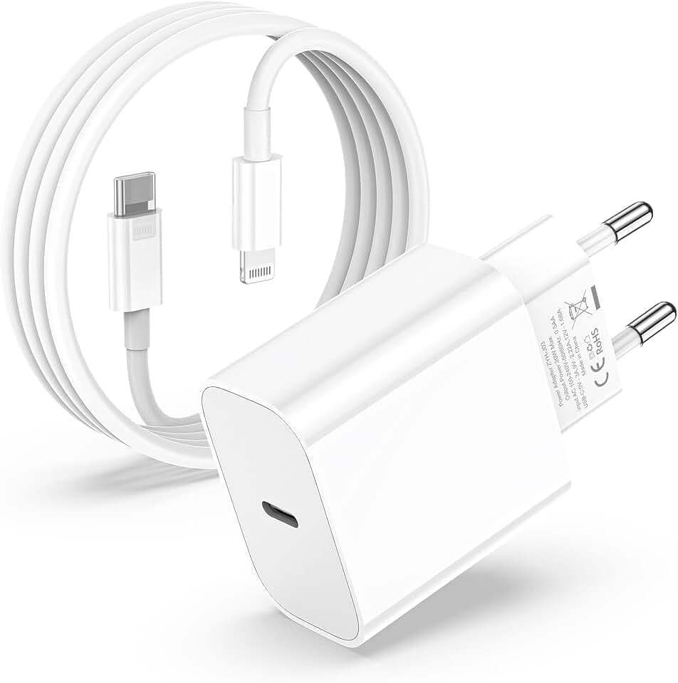 Caricatore for iPhone 14/14 Pro/14 Pro Max/14 Plus/13/12/11/XS/XR/X/SE,USB C Rapido Caricabatterie with 2M Cavo Spina Adattatore per Apple iPhone 13 Pro Max/12 Mini/11 Pro/iPad