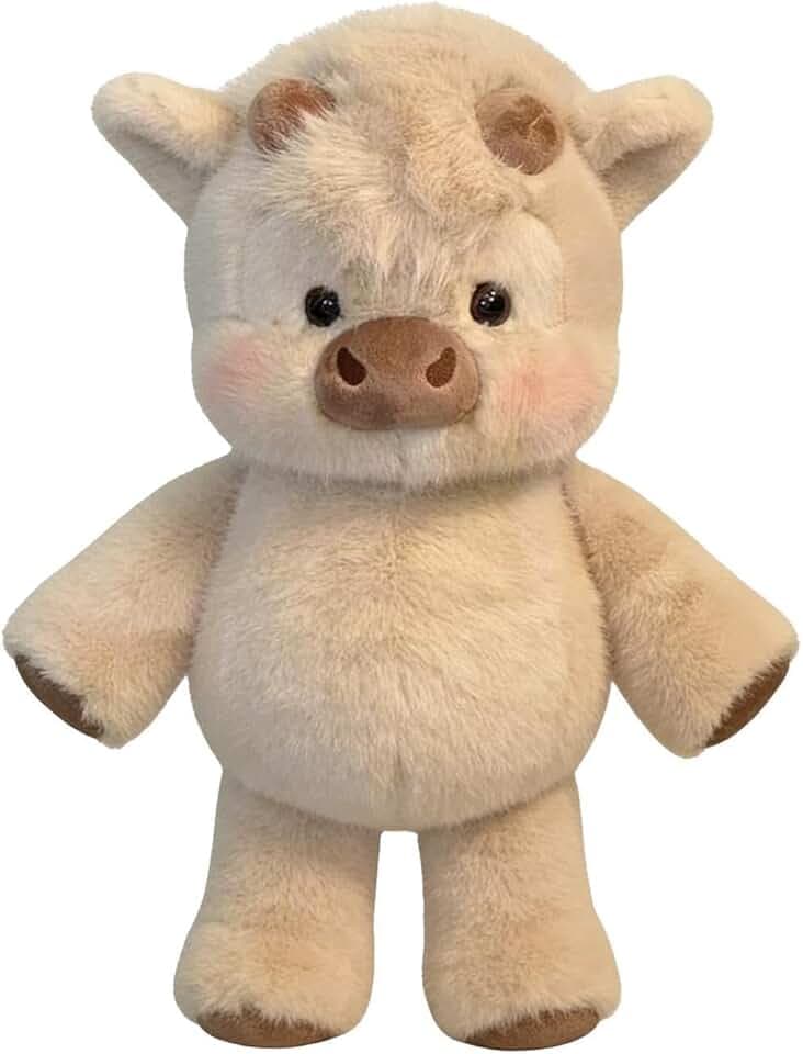 Generico Peluche Che Corrono | Animale Di P-ezza Di Mu-cca Che Corre Carina Da 45CM | Morbida E Coccolosa Bambola Animale Da Fattoria | Peluche Interattivo Con Gambe Mobili Per Ragazzi E Ragazze (A)