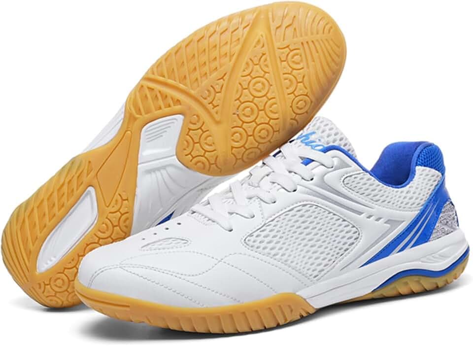 Scarpe da Badminton Donna, Scarpe da Pallavolo Indoor Antiscivolo, Scarpe da Sala Leggere Traspiranti Ammortizzate, Modello Unisex per Badminton Pallavolo Squash Tennis Tavolo