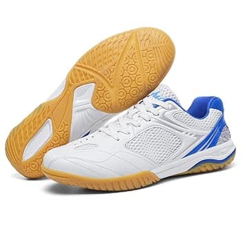 Scarpe da Badminton Donna, Scarpe da Pallavolo Indoor Antiscivolo, Scarpe da Sala Leggere Traspiranti Ammortizzate, Modello Unisex per Badminton Pallavolo Squash Tennis Tavolo