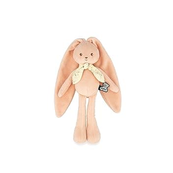 KALOO - Lapinoo - Burattino Coniglio Pesca - Piccolo Peluche per Neonati in Velluto a Coste - 25 cm - Materiale Ultra Soffice - Cofanetto Regalo - dalla Nascita, K218015