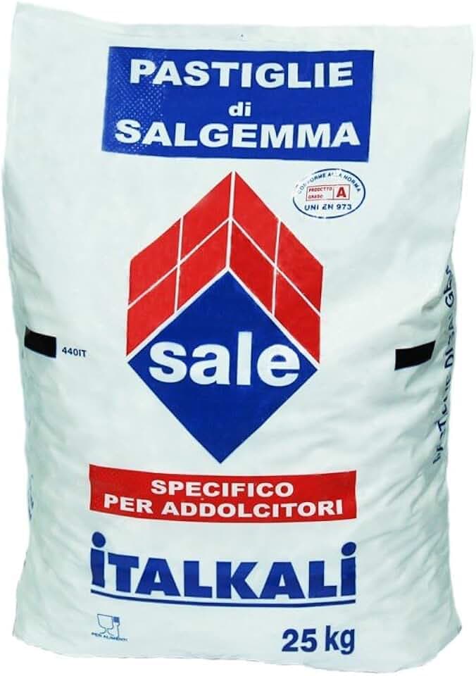 SALE IN PASTIGLIE PER ADDOLCITORI PASTIGLIE SACCO KG.25 ITALKALI