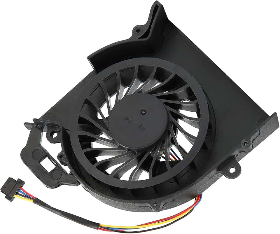 Akozon Ventola di raffreddamento CPU, dissipatore di calore per Pavilion Dv6 – 6000 Dv7 – 6000, potente e durevole, compatibile con muto a 4 pin per laptop con