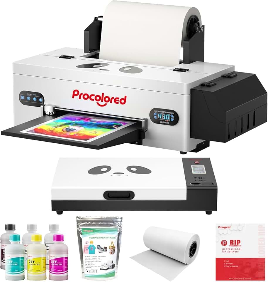 Procolored F13 Kit di stampa DTF diretto alla macchina di stampa del film con il ciclo dell'inchiostro bianco del forno di indurimento per il piccolo uso di affari di DIY della maglietta di T