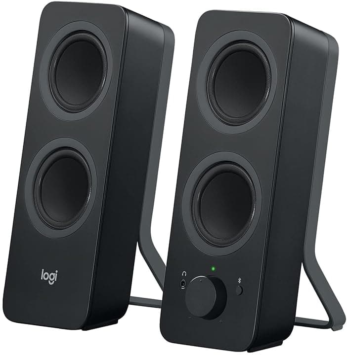 Logitech Z207 Altoparlanti per PC Wireless Bluetooth, Audio Stereo, 10 Watt, Ingresso Audio 3,5 mm, Jack per Cuffie, Multidispositivo, Easy Switch, Presa EU, ‎PC/TV/Smartphone/Tablet - Nero