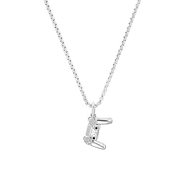 s.Oliver sOliver Collana per bambini con ciondolo in acciaio inox/pelle, motivo a catena, disponibile in confezione regalo per gioielli