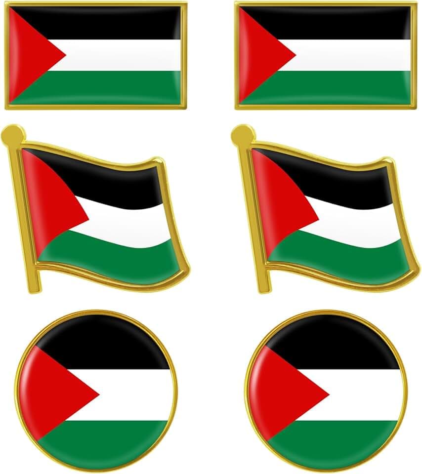 Hpbaggy Bandiera Palestina Badge,Palestine Nazionale Pin,spilla palestina,perni di bandiera palestinese,Pennello Palestinese Distintivo per spillo,Pennellata Della Bandiera Della Palestina