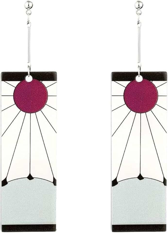 OEIOTEI Kamado Tanjirou orecchini cosplay accessori accessori di scena animazione orecchini periferici secondari in acrilico personalizzato Kamado T-fan regalo per gli appassionati di anime