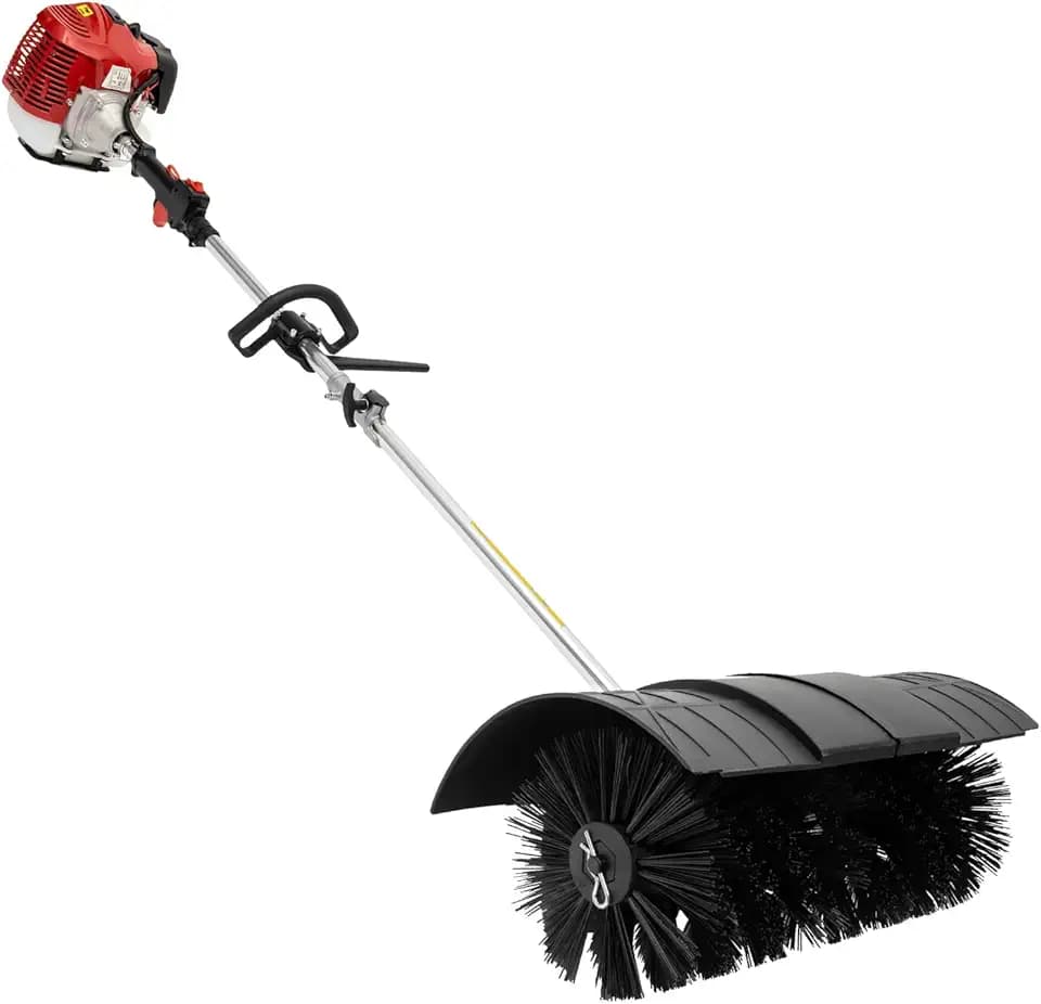 Spazzaneve a benzina 52CC 1700 W 2,3 CV 2 tempi spazzaneve manuale Power Sweeper spazzaneve manuale per prato, vialetto