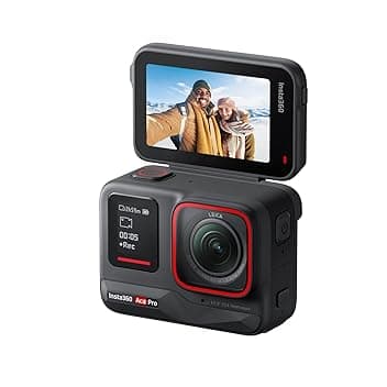 Insta360 Ace Pro - Action cam impermeabile Co-disegnata con Leica, sensore da 1/1.3" e riduzione del rumore per una qualità d'immagine imbattibile, 4K120fps, schermo orientabile da 2,4" e funzioni AI