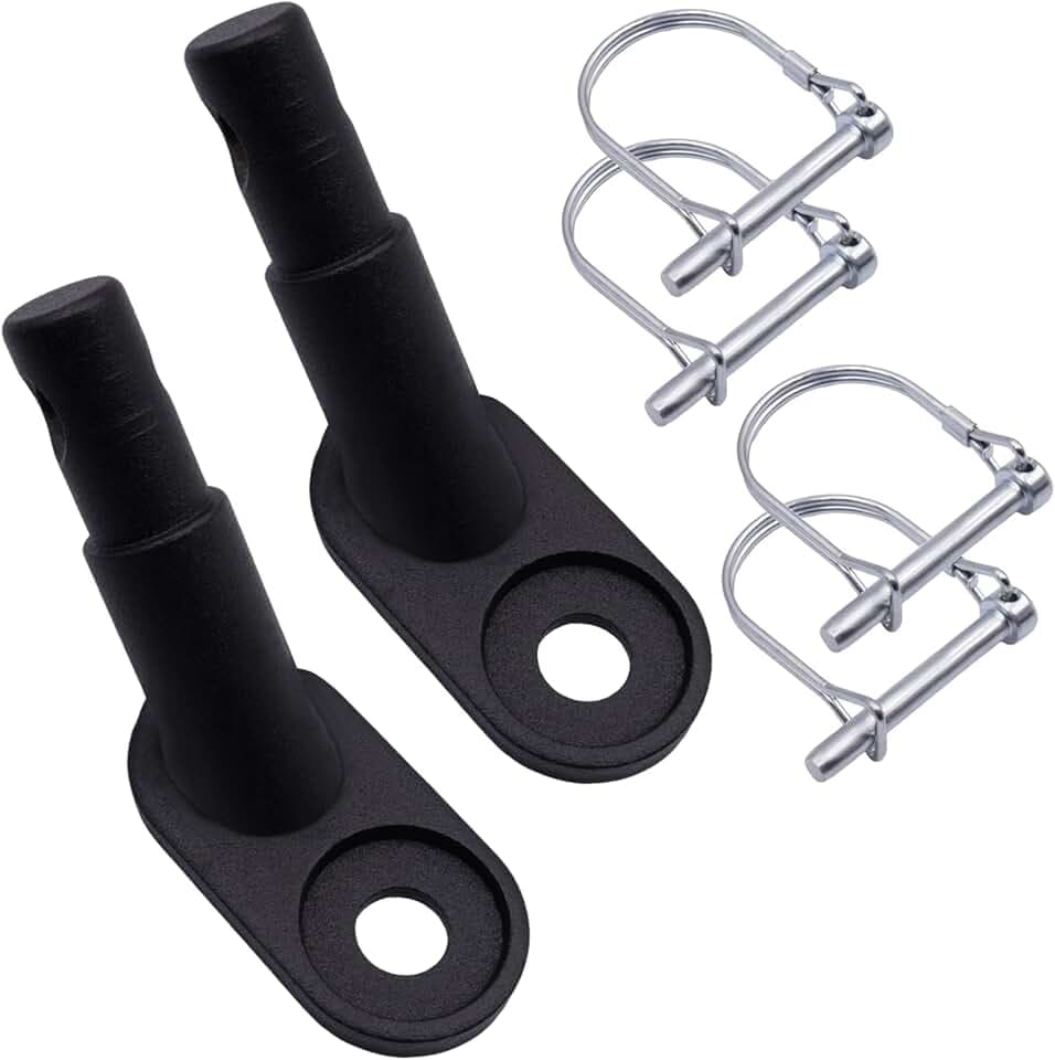 2 Pezzi Gancio per Rimorchio per Bici, Rimorchio Bicicletta Frizione Dotato di 4 Perni di Bloccaggio Tipo d Gancio Traino Bici per Rimorchi di Bambini Adatto per Biciclette
