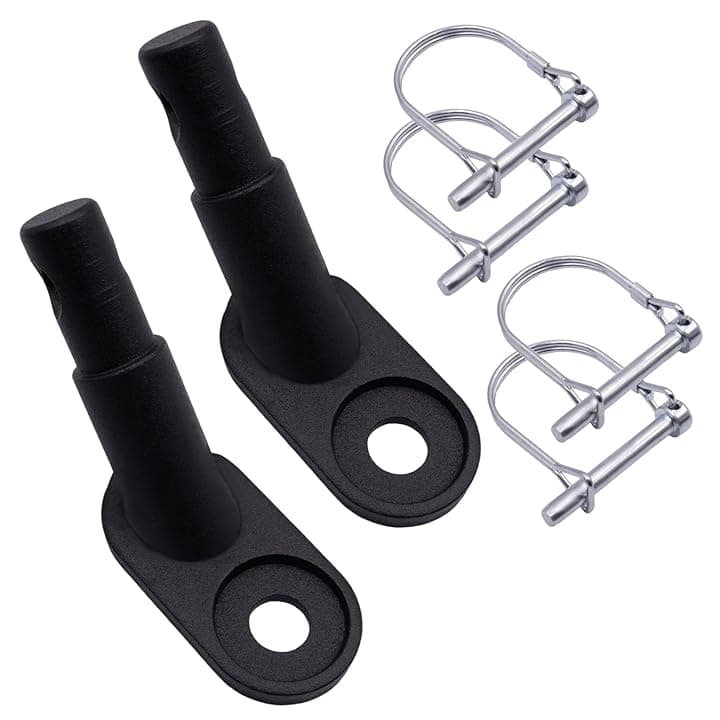 2 Pezzi Gancio per Rimorchio per Bici, Rimorchio Bicicletta Frizione Dotato di 4 Perni di Bloccaggio Tipo d Gancio Traino Bici per Rimorchi di Bambini Adatto per Biciclette