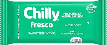 Chilly, Salviettine Intime Fresco, 12 Salviettine