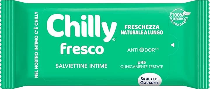 Chilly, Salviettine Intime Fresco, 12 Salviettine
