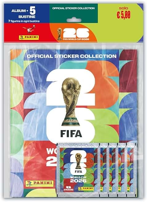 Fifa World Cup 2026™ Official Sticker Collection - Starter Set Pack Panini [Album + 5 Bustine]