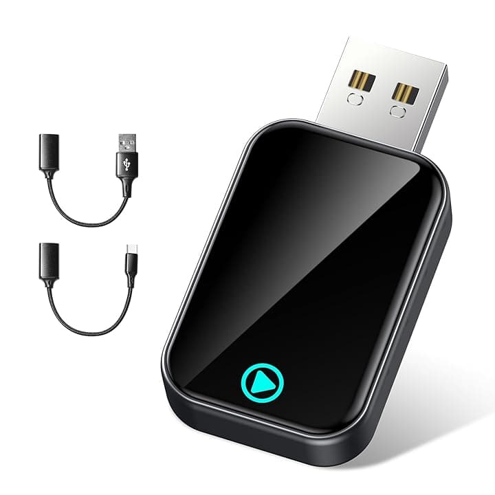 S2 Mini Adattatore CarPlay Wireless per iPhone, Converte Cablato in Wireless, USB e Type-C Plug and Play, Compatibile Auto con CarPlay Cablato dal 2016, iPhone iOS 10+