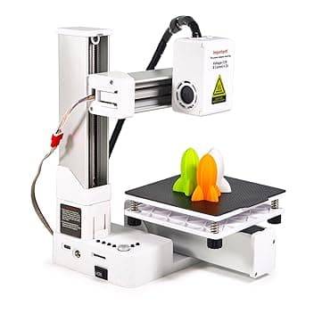 Dpofirs Piccola Stampante 3D per Principianti, Riscaldamento Rapido e Stampa di Stampa 3D Compatta per Istruzione, Dimensioni di Stampa 4x4x4in (EU)