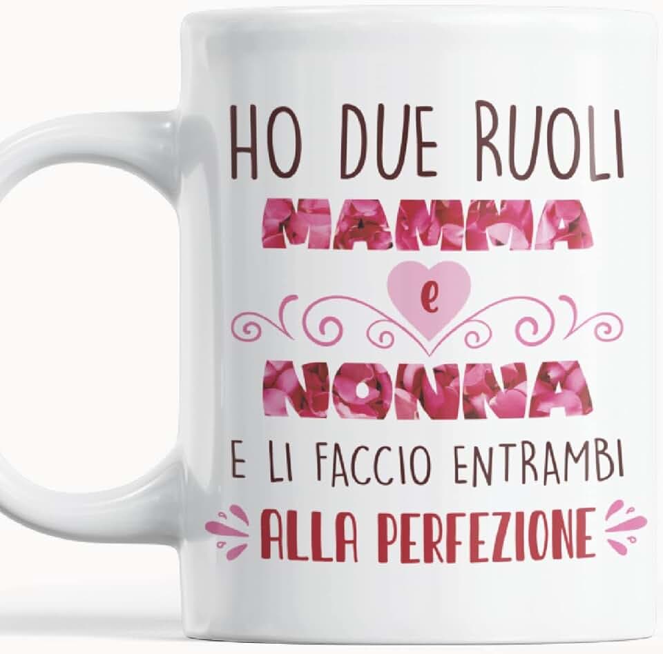 Gesar Tazza Festa della Mamma - Tazza Mamma e nonna - Frasi Originali Divertenti - Idee Regali Festa della Mamma - Regalo Buon Compleanno - Sei la mamma e la nonna migliore al mondo