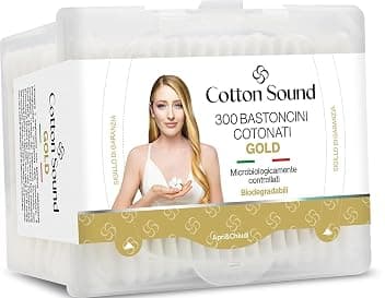 Cotton Sound GOLD Bastoncini Cotonati 1 confezione x 300 Pezzi