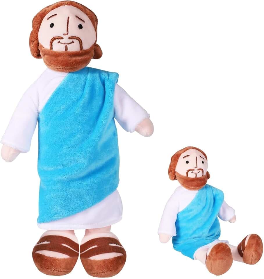 Bambola di Gesù, 33 cm, Peluche di Gesù, Tessuto