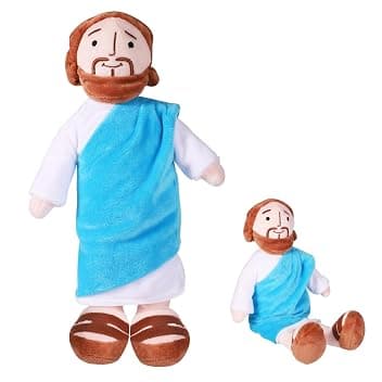 Bambola di Gesù, 33 cm, Peluche di Gesù, Tessuto