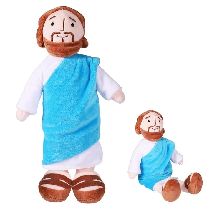 Bambola di Gesù, 33 cm, Peluche di Gesù, Tessuto
