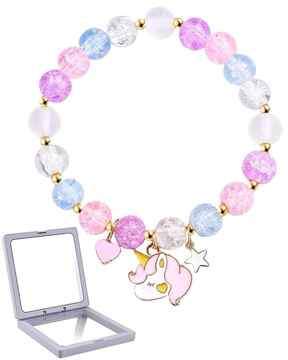 1pcs Bracciale con unicorno, regalo per ragazzi e ragazze, compleanno, Natale, San Valentino, Pasqua, primo giorno di scuola, asilo, scuola materna, regalo di laurea